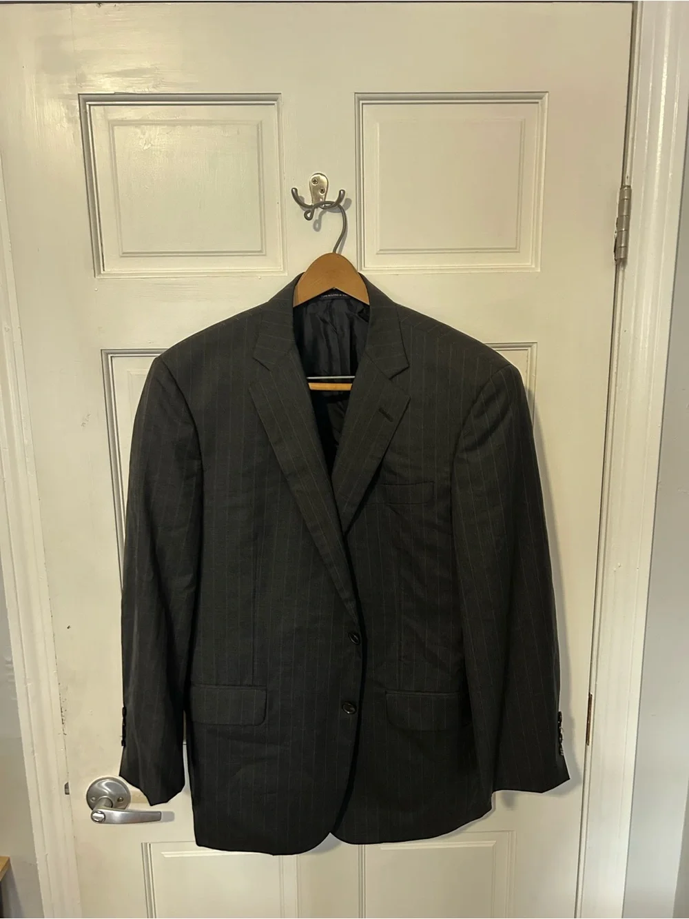 Brooks Brothers Golden Fleece Vitale Barberis Canonico Pinstripe Suit Jacket